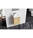 Fonteinkast Compleet Set met Onderkast Bruin Wastafel en Spiegel 40x22x60cm Creavit