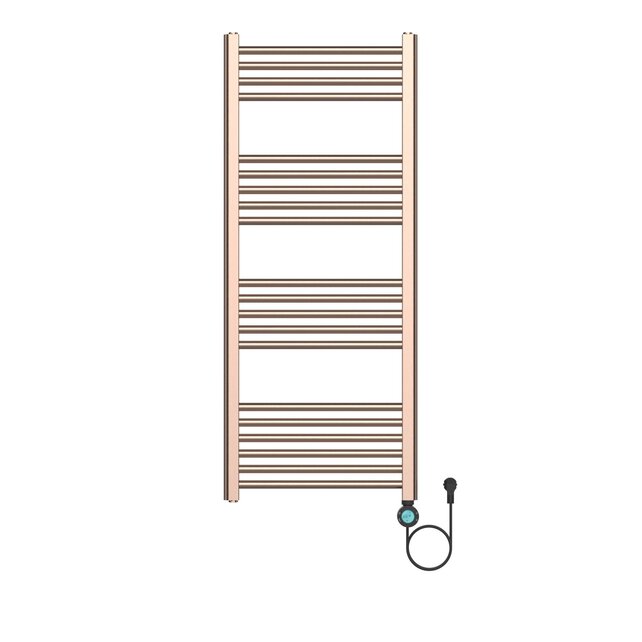 Elektrische Handdoekradiator Geborsteld Koper 120x50cm 700Watt met Smart Wifi - programeerbaar