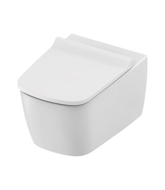 TECE Hangtoilet TECENEO Randloos 54cm Glans Wit incl. wc-bril Slimline