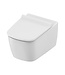 Hangtoilet TECENEO Randloos 54cm Glans Wit incl. wc-bril Slimline