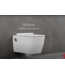 Hangtoilet TECENEO met bidet Warm/Koud Geïntegreerde bidetkraan Randloos Wit 54cm excl. Wc-bril