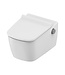 Hangtoilet TECENEO met bidet Warm/Koud Geïntegreerde bidetkraan Randloos Wit 54cm incl. Wc-bril