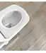 Hangtoilet TECENEO met bidet Koud Geïntegreerde bidetkraan Randloos Wit 54cm incl. Wc-bril Slim