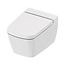 TECE Hangtoilet TECENEO met bidet Koud Geïntegreerde bidetkraan Randloos Wit 54cm incl. Wc-bril Wrap-up