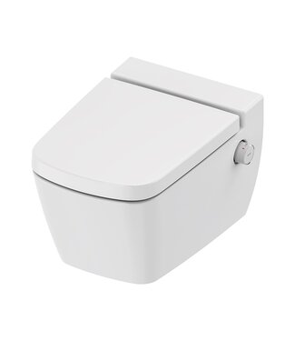 TECE Hangtoilet TECENEO met bidet Warm/Koud Geïntegreerde bidetkraan Randloos Wit 54cm incl. Wc-bril