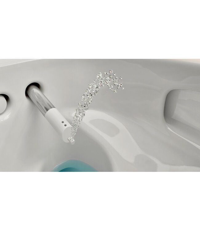 Douchewc Geberit AquaClean Mera Comfort glans/chroom afdekplaatje – glans wit