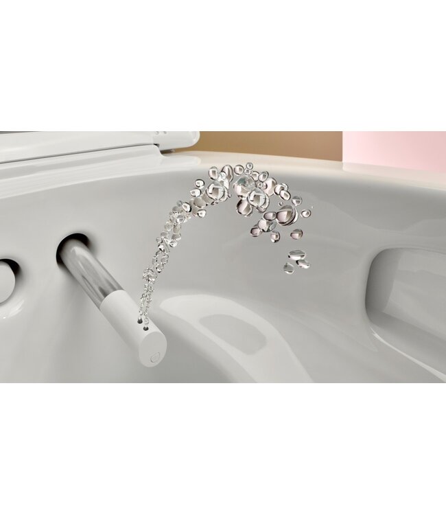 Douchewc Geberit AquaClean Mera Comfort glans/chroom afdekplaatje – glans wit