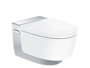 Douchewc Geberit AquaClean Mera Comfort glans/chroom afdekplaatje – glans wit