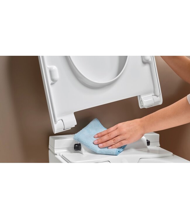 Douchewc Geberit AquaClean Sela chroom afdekplaat - alpine wit