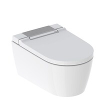 Douchewc Geberit AquaClean Sela chroom afdekplaat - alpine wit