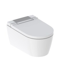 Douchewc Geberit AquaClean Sela chroom afdekplaat - alpine wit