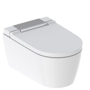 Douchewc Geberit AquaClean Sela chroom afdekplaat - alpine wit