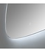 Spiegel Organic 140cm met dimbaar ledverlichting - Touch bediening + Spiegelverwarming