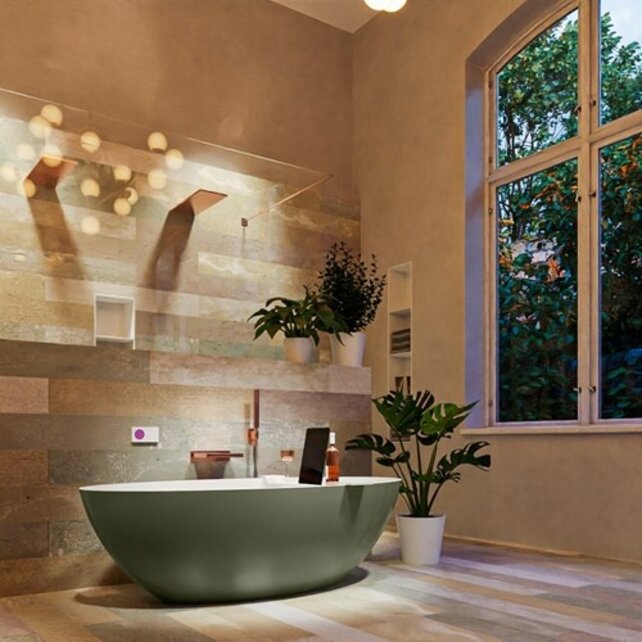 Vrijstaand bad Float Army / Talc 170x80cm Solid Surface Vrijstaand bad Float Army / Talc 170x80cm Solid Surface