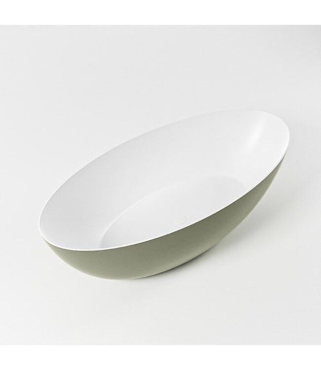 MONDIAZ Vrijstaand bad Float Army / Army 170x80cm Solid Surface