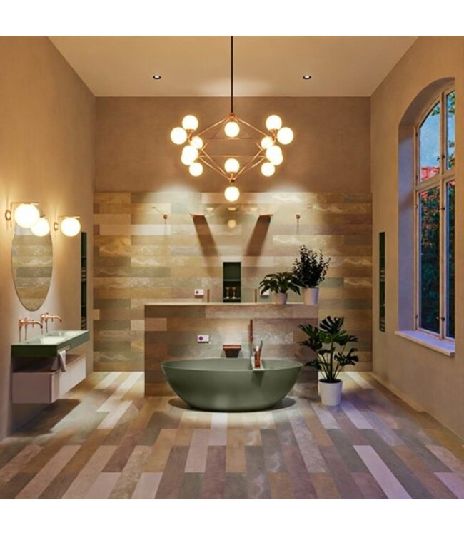 MONDIAZ Vrijstaand bad Float Army / Army 170x80cm Solid Surface