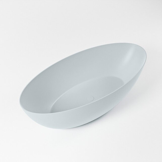 Vrijstaand bad Float Clay  / Talc 170x80cm Solid Surface Vrijstaand bad Float Clay  / Talc 170x80cm Solid Surface