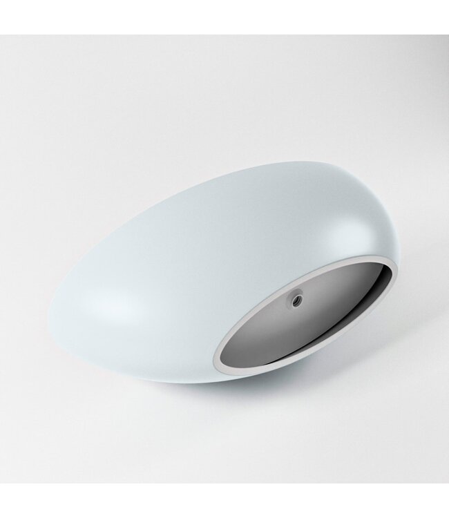 MONDIAZ Vrijstaand bad Float Clay  / Talc 170x80cm Solid Surface