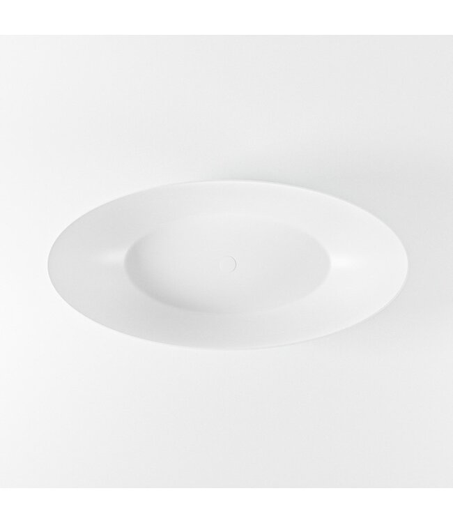 MONDIAZ Vrijstaand bad Float Clay  / Talc 170x80cm Solid Surface