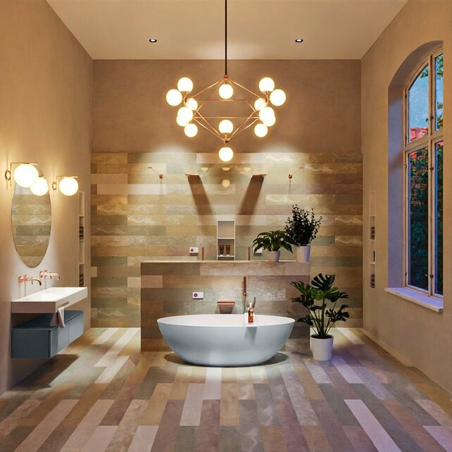 Vrijstaand bad Float Clay  / Talc 170x80cm Solid Surface Vrijstaand bad Float Clay  / Talc 170x80cm Solid Surface