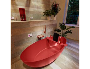 Vrijstaand bad Float Fire  / Fire 170x80cm Solid Surface