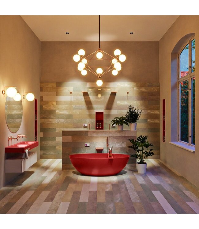 Vrijstaand bad Float Fire  / Fire 170x80cm Solid Surface