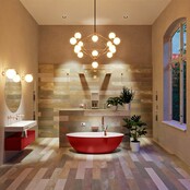 Vrijstaand bad Float Fire  / Talc 170x80cm Solid Surface Vrijstaand bad Float Fire  / Talc 170x80cm Solid Surface