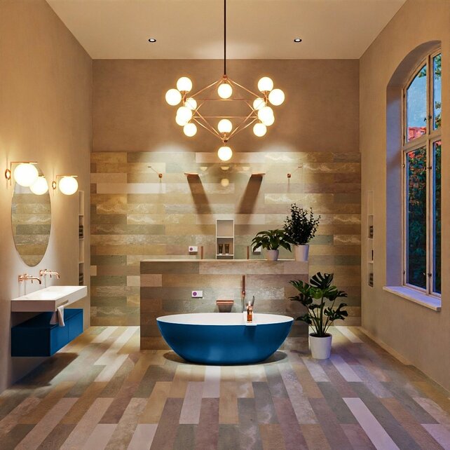 Vrijstaand bad Float Jeans  / Talc 170x80cm Solid Surface Vrijstaand bad Float Jeans  / Talc 170x80cm Solid Surface