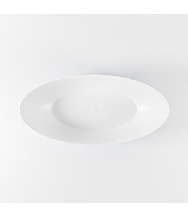 MONDIAZ Vrijstaand bad Float Jeans  / Talc 170x80cm Solid Surface