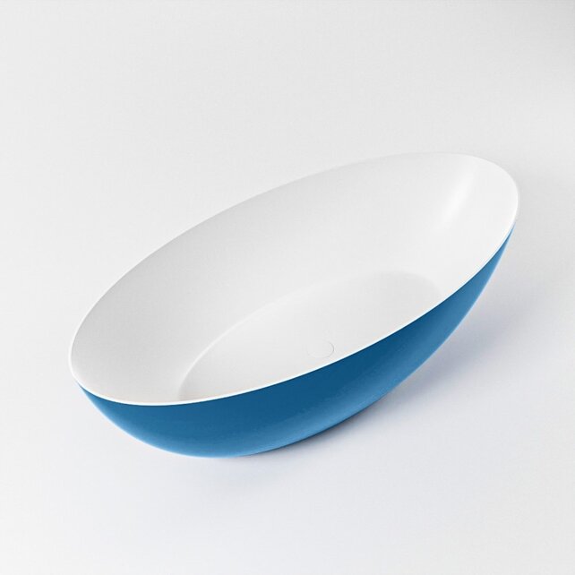 Vrijstaand bad Float Jeans  / Jeans 170x80cm Solid Surface Vrijstaand bad Float Jeans  / Jeans 170x80cm Solid Surface