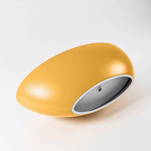 Vrijstaand bad Float Ocher  / Ocher 170x80cm Solid Surface Vrijstaand bad Float Ocher  / Ocher 170x80cm Solid Surface