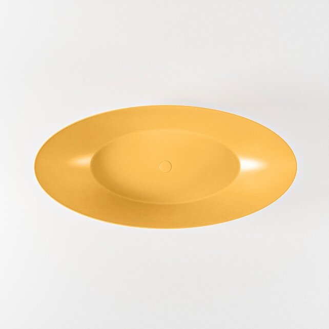 Vrijstaand bad Float Ocher  / Ocher 170x80cm Solid Surface Vrijstaand bad Float Ocher  / Ocher 170x80cm Solid Surface