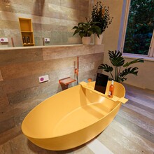 Vrijstaand bad Float Ocher  / Ocher 170x80cm Solid Surface