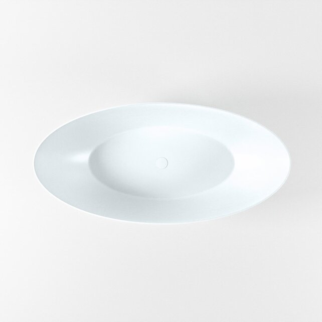 Vrijstaand bad Float Ocher  / Talc 170x80cm Solid Surface Vrijstaand bad Float Ocher  / Talc 170x80cm Solid Surface