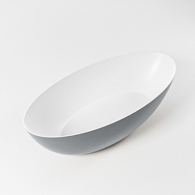 Vrijstaand bad Float Plata  / Plata 170x80cm Solid Surface Vrijstaand bad Float Plata  / Plata 170x80cm Solid Surface