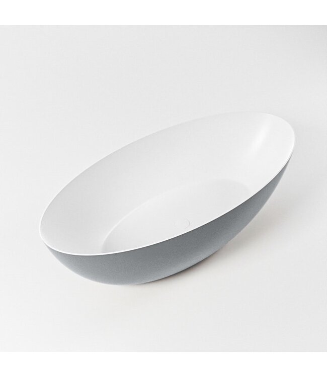 MONDIAZ Vrijstaand bad Float Plata  / Plata 170x80cm Solid Surface