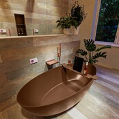 Vrijstaand bad Float Roest / Roest 170x80cm Solid Surface Vrijstaand bad Float Roest / Roest 170x80cm Solid Surface