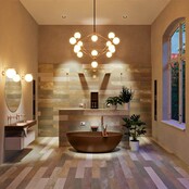 Vrijstaand bad Float Roest / Roest 170x80cm Solid Surface Vrijstaand bad Float Roest / Roest 170x80cm Solid Surface