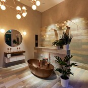 Vrijstaand bad Float Roest / Roest 170x80cm Solid Surface Vrijstaand bad Float Roest / Roest 170x80cm Solid Surface