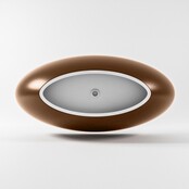 Vrijstaand bad Float Roest / Roest 170x80cm Solid Surface Vrijstaand bad Float Roest / Roest 170x80cm Solid Surface