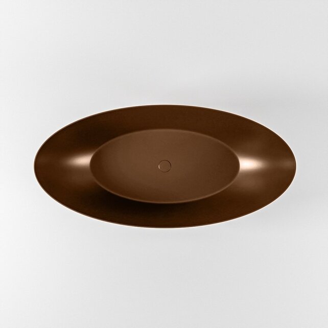 Vrijstaand bad Float Roest / Roest 170x80cm Solid Surface Vrijstaand bad Float Roest / Roest 170x80cm Solid Surface