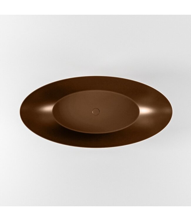 MONDIAZ Vrijstaand bad Float Roest / Roest 170x80cm Solid Surface