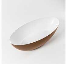 Vrijstaand bad Float Roest / Talc 170x80cm Solid Surface