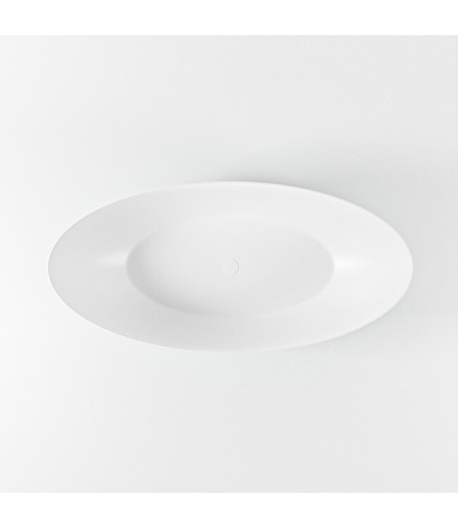 MONDIAZ Vrijstaand bad Float Smag  / Talc 170x80cm Solid Surface