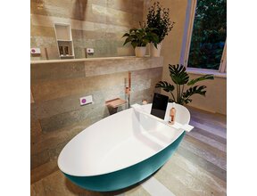 Vrijstaand bad Float Smag  / Talc 170x80cm Solid Surface