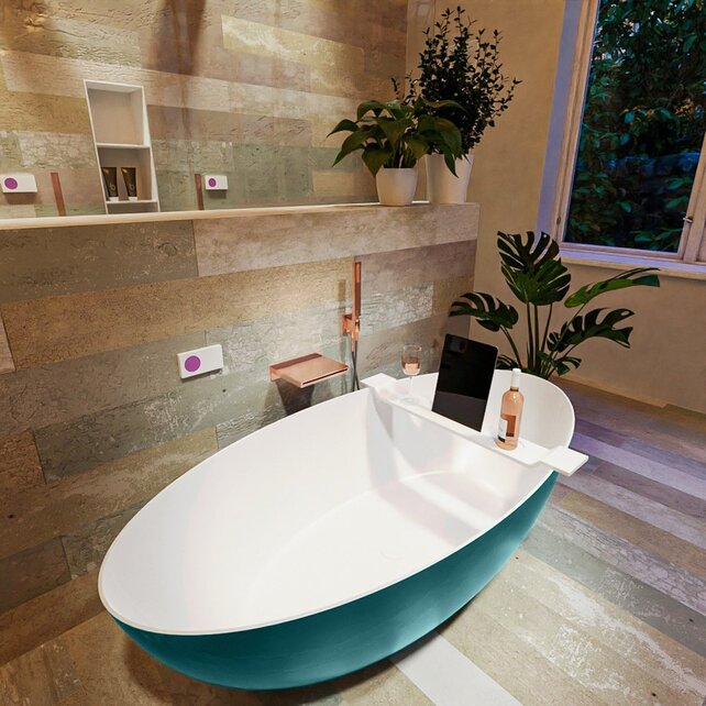 Vrijstaand bad Float Smag  / Talc 170x80cm Solid Surface Vrijstaand bad Float Smag  / Talc 170x80cm Solid Surface