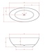 Vrijstaand bad Float Cale / Cale 170x80cm Solid Surface