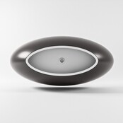 Vrijstaand bad Float Dark Grey / Talc 170x80cm Solid Surface Vrijstaand bad Float Dark Grey / Talc 170x80cm Solid Surface