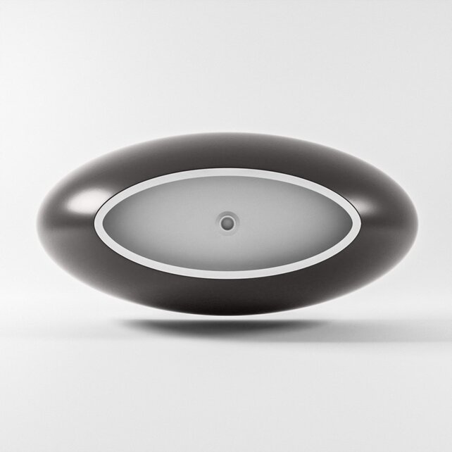 Vrijstaand bad Float Dark Grey / Talc 170x80cm Solid Surface Vrijstaand bad Float Dark Grey / Talc 170x80cm Solid Surface