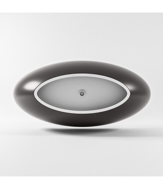 MONDIAZ Vrijstaand bad Float Dark Grey / Talc 170x80cm Solid Surface